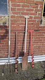 oud tuingereedschap – vorken, schoppen, hak, kantensteker..., Tuin en Terras, Ophalen