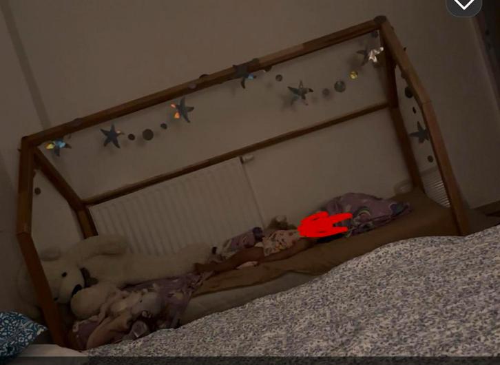 Lit cabane, Kinderen en Baby's, Kinderkamer | Bedden, Zo goed als nieuw, Matras, Ophalen