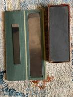 Slijpmes X 2 en slijpsteen voor boekbinden leder papier, Ophalen, Gebruikt
