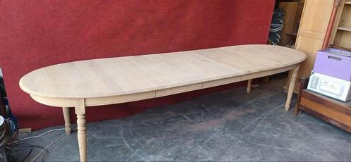 Table ronde en chêne avec rallonges BIENTÔT DISPONIBLE, Tuin en Terras, Tuinbanken, Zo goed als nieuw, Ophalen