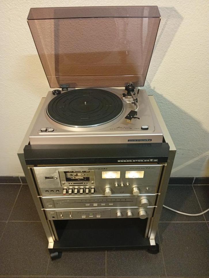 Uiterst zeldzaam vintage rack grappig geluidssysteem, Antiek en Kunst, Antiek | Tv's en Audio, Ophalen