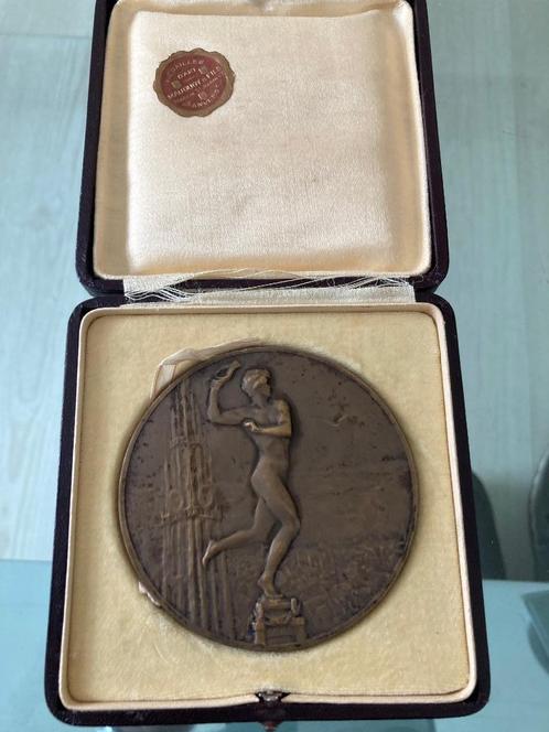 Commemoratieve medaille 1928 Antwerp Aviation Club, Antiek en Kunst, Curiosa en Brocante, Ophalen of Verzenden