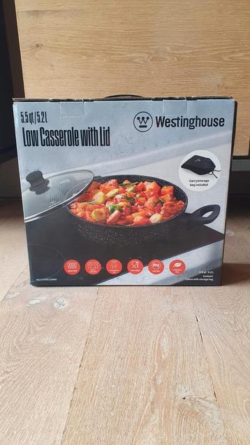 Multifunct. pan/braadpan 5,2l  incl. deksel Westinghouse 