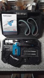 Powervijl, bandschuurmachine 400 W, Doe-het-zelf en Bouw, Gereedschap | Schuurmachines, Ophalen of Verzenden, Zo goed als nieuw