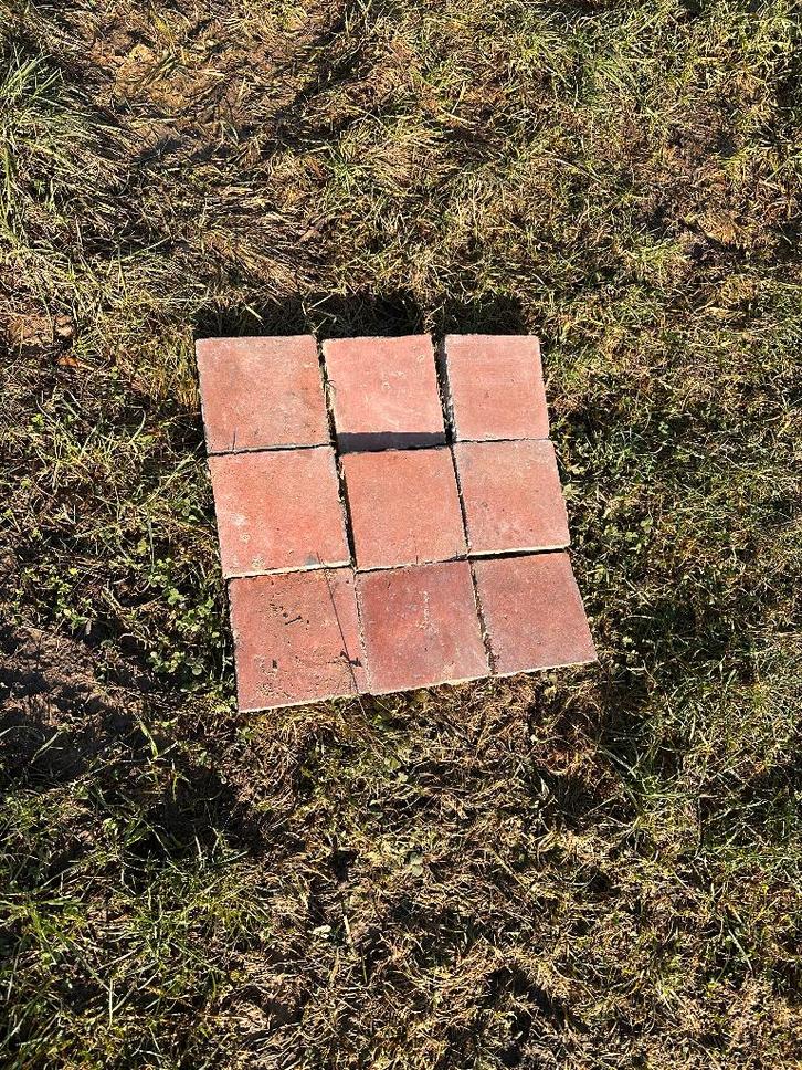 Rode boomse tegels - recup, Tuin en Terras, Tegels en Klinkers, Ophalen