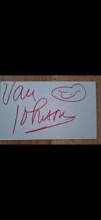 Authentieke handtekening van VAN JOHNSON (BASTOGNE), Verzamelen, Militaria | Tweede Wereldoorlog, Ophalen of Verzenden, Overige soorten
