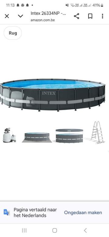 Intex zwembad 610 x122, Tuin en Terras, Ophalen