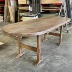 Notelaer tafel - ontwerp van Joris van Apers, 200 cm of meer, 50 tot 100 cm, Landelijk strak eigen ontwerp, Zo goed als nieuw