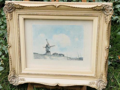 Dirk Baksteen | Litho | De Molen (van Achterbosch rond 1920), Antiek en Kunst, Kunst | Litho's en Zeefdrukken, Ophalen
