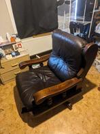 Antieke ledere zetel 2 stuks, Antiek en Kunst, Ophalen