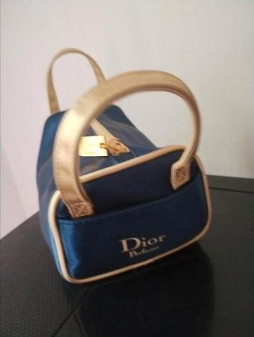 Dior parfums toilet tasje koningsblauw goud beschikbaar voor biedingen