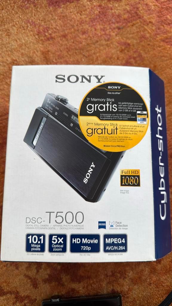 Sony Cyber-shot T, Audio, Tv en Foto, Fotocamera's Digitaal, Compact, Sony, 4 t/m 7 keer, Ophalen of Verzenden