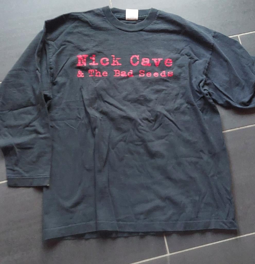 Nick Cave shirt 1994 Let Love In Tour + ticket, Ophalen of Verzenden, Gedragen, Screen Stars