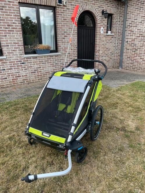 Thule Chariot Cab 2 multisport, Fietsen en Brommers, Fietsaccessoires | Aanhangwagens en Karren, Zo goed als nieuw, Ophalen