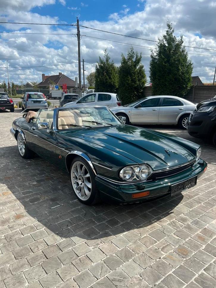 Jaguar XJS cabrio 5.3 cc met 89000km oldtimer v12, Auto's, Jaguar, Bedrijf, Te koop, XJS, Automaat, Groen, Beige, Leder, Ophalen