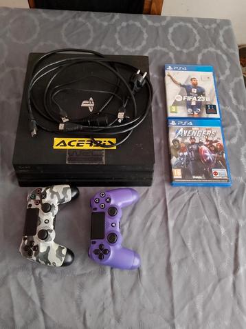 Playstation 4, Enlèvement, Utilisé, Avec 2 manettes