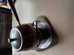Vintage fondue pot + vorkjes, Ophalen of Verzenden, Gebruikt