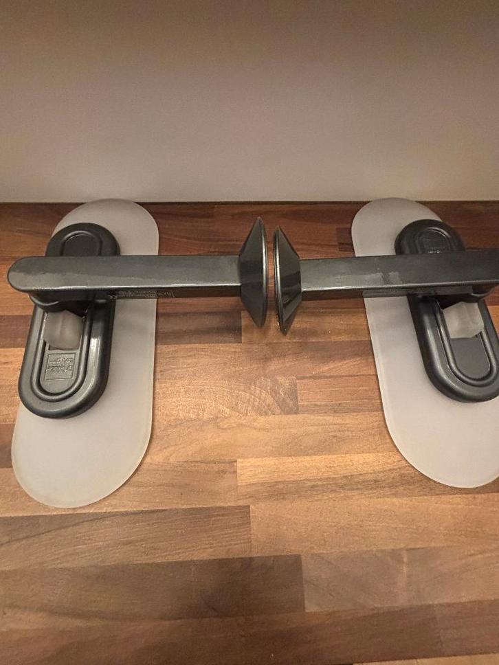 2 Vintage wandlampen "FLOS", Huis en Inrichting, Lampen | Wandlampen, Gebruikt, Glas, Metaal, Ophalen