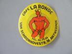 vintage Antwerpen Gay scene sticker Cafe La Ronde, Verzenden, Zo goed als nieuw, Overige typen