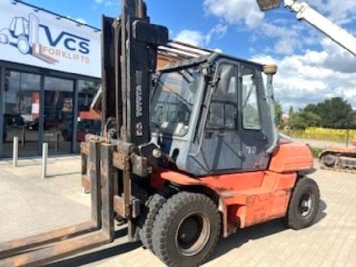 TOYOTA DIESEL HEFTRUCK 7TON CABINE, Bricolage & Construction, Chariots de transport, Utilisé, Autres types, Enlèvement