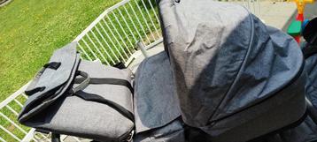 Poussette Thule Sleek Grey 3 en 1 avec tous les accessoires, Enlèvement, Comme neuf, Couverture pieds