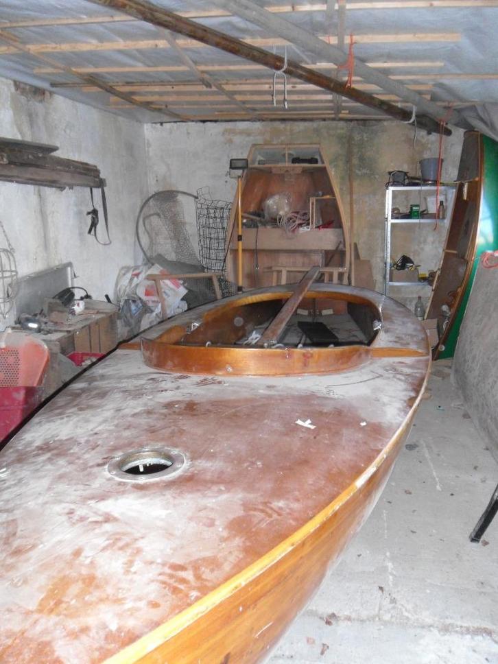 Finn-jol (winterproject), Watersport en Boten, Open zeilboten, Gebruikt, Overige typen, 3 tot 6 meter, Hout, Geen motor, Ophalen