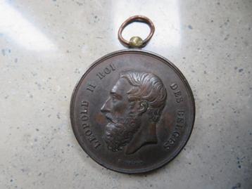 Medaille Leopold II Socièté Agricole Tongres Juprelle