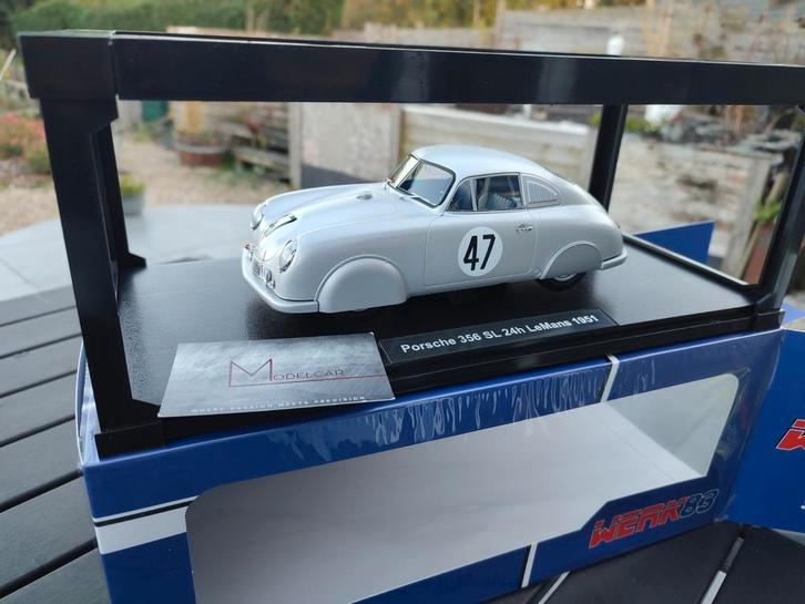 Porsche 356 SL 24h Lemans 1/18 Werk83, Hobby en Vrije tijd, Modelauto's | 1:18, Zo goed als nieuw, Auto, Overige merken, Ophalen of Verzenden