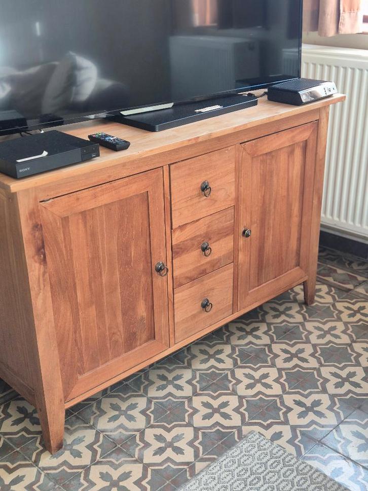 Meuble TV Commode, Maison & Meubles, Armoires | Mobilier de télévision, Comme neuf, Teck, Enlèvement