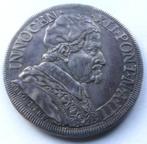 1 Piastra 1693 Innocent XII NOVIT ITSTVS CAVSAM PAVPERVM, Ophalen of Verzenden, Overige landen, Losse munt, Zilver
