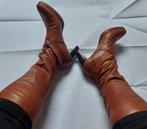 795C* VOLTAN sexy bottes brunes full cuir (41), Voltan, Brun, Porté, Bottes hautes