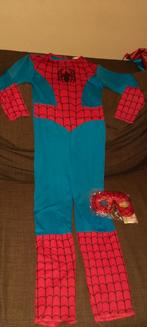 Spiderman pak + nieuw masker en opbergtas, Kinderen en Baby's, Ophalen of Verzenden, Zo goed als nieuw