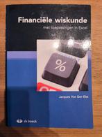Jacques VAN DER ELST - Financiële wiskunde, Boeken, Ophalen of Verzenden, Zo goed als nieuw, Nederlands, Jacques VAN DER ELST