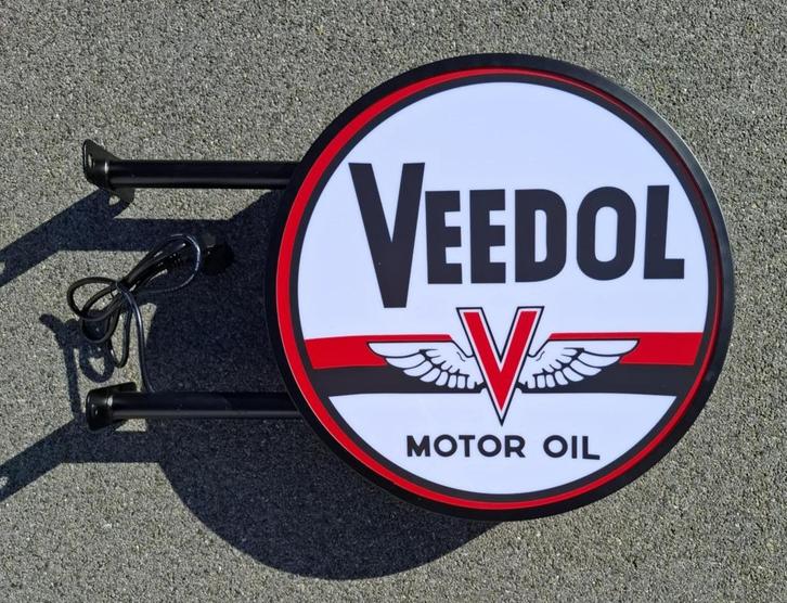 Veedol motor oil lichtreclame garage showroom decoratie lamp, Verzamelen, Merken en Reclamevoorwerpen, Nieuw, Lichtbak of (neon) lamp