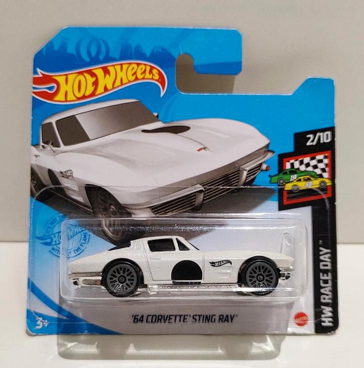 Hot Wheels '64 Corvette Sting Ray Wit (2021), Hobby & Loisirs créatifs, Voitures miniatures | Échelles Autre, Enlèvement ou Envoi