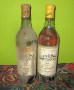 2 Flessen - Grand Vin Bordeaux 'Monbazillac Moelleux' 1969, Verzamelen, Frankrijk, Ophalen of Verzenden, Vol, Witte wijn