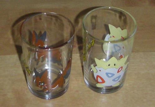 2 POKEMON-brillen: TOGEPI + GOUPILOU, Verzamelen, Glas en Drinkglazen, Zo goed als nieuw, Overige typen, Ophalen of Verzenden