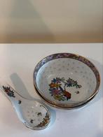 Vintage Chinees porselein rijskommen inclusief lepels, Antiek en Kunst, Ophalen of Verzenden