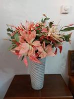 Magnifique vase en opaline avec des plantes côtières, Maison & Meubles, Enlèvement ou Envoi, Comme neuf