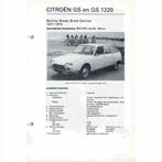Citroen GS GS 1220 Vraagbaak losbladig 1971-1974 #3 Nederlan, Boeken, Auto's | Boeken, Gelezen, Ophalen of Verzenden