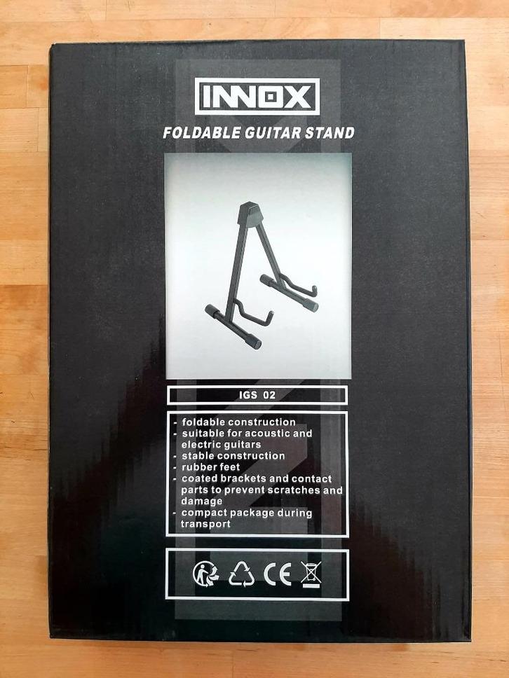 Innox IGS 02 inklapbare gitaarstandaard, Muziek en Instrumenten, Standaarden, Nieuw, Instrumentstandaard, Gitaar, Ophalen of Verzenden