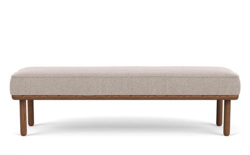 grijze voetbank Randi The Sofa Company, Maison & Meubles, Canapés | Repose-pieds & Poufs, Comme neuf, 125 cm ou plus, 100 à 125 cm