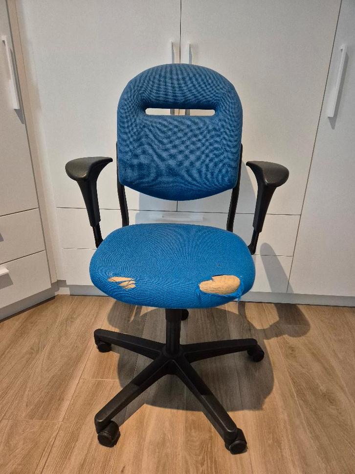 Chaise de bureau AHREND 220 - Bleu, Maison & Meubles, Chaises de bureau, Utilisé, Chaise de bureau, Bleu, Ergonomique, Chaise de bureau de gaming