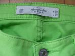 ABERCROMBIE&FITCH lichtgroene spijkerbroek w 30, L 29 /nieuw, Kleding | Dames, Broeken en Pantalons, Maat 38/40 (M), Ophalen of Verzenden