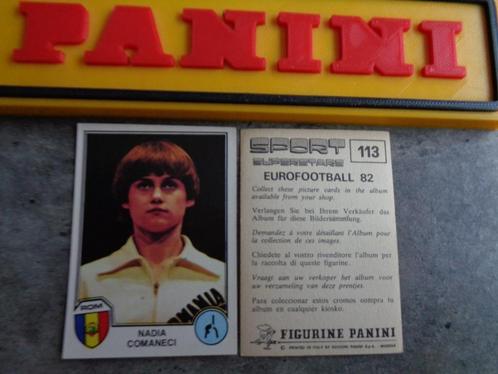 PANINI VOETBAL STICKER SUPERSTARS  EURO FOOTBALL 82 comaneci, Hobby en Vrije tijd, Stickers en Plaatjes, Sticker, Verzenden