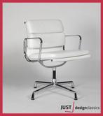 Vitra Eames ea 208 Sneeuw Leder Chroom (voorraad:4), Huis en Inrichting, Stoelen, Ophalen, Wit