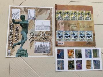 postzegels, drie postzegelblokken, ongetand beschikbaar voor biedingen