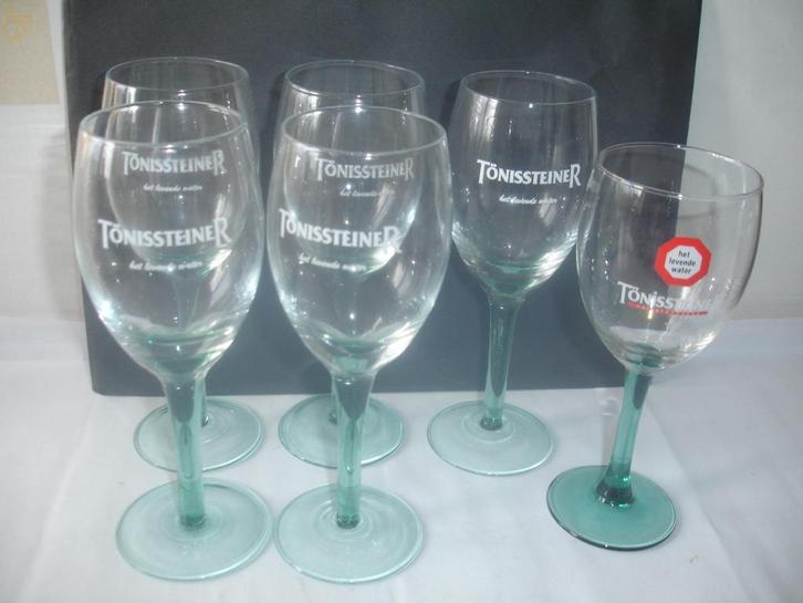 6 glazen Tönisteinner op voet voor € 3,00, Verzamelen, Glas en Drinkglazen, Zo goed als nieuw, Frisdrankglas, Ophalen of Verzenden