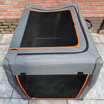 Foldable dog box with aluminum frame 