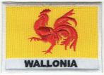 Wallonia vlag stoffen opstrijk patch embleem #1, Collections, Vêtements & Patrons, Envoi, Neuf